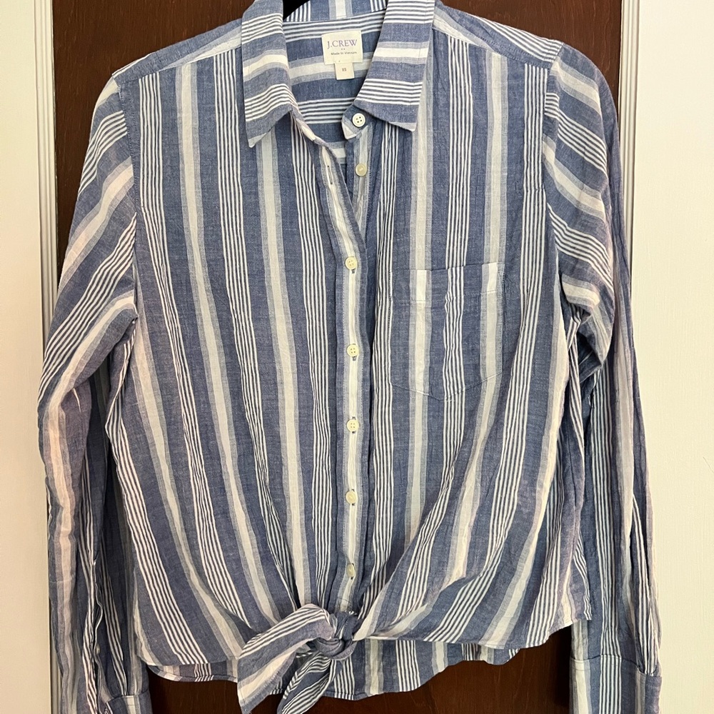 J.Crew tie-up shirt